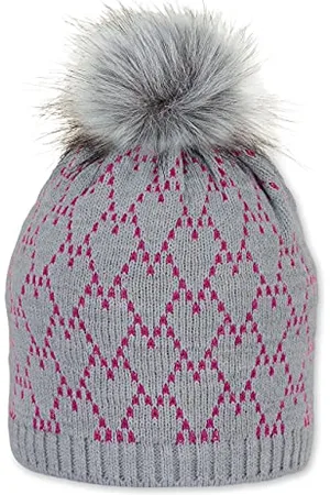Sterntaler Unisex Baby Strickmütze Flusch Mütze, Silber Mel, 51