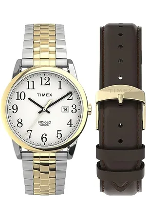 Timex Easy Reader Classic TWG063100 Armbanduhr, für Herren, 38 mm, Edelstahlband