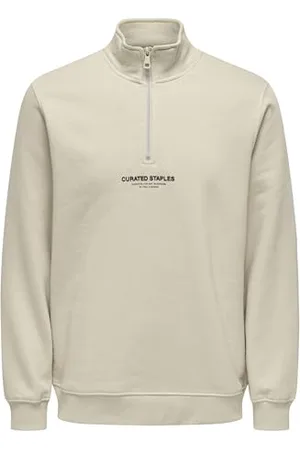 Only & Sons Herren ONSCURATED REG Half Zip Sweat Sweatshirt, , M