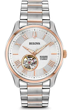 BULOVA Herren Analog Automatik Uhr mit Edelstahl Armband 98A213