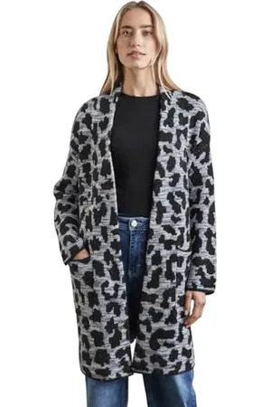 Street one Damen A253898 Cardigan mit Leo-Muster,Mehrfarbig, 42