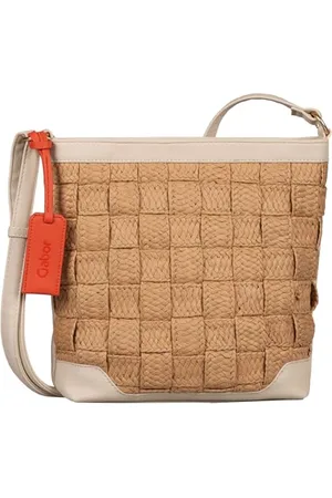 Gabor Bags Aurea Damen Shopper Umhängetasche Reißverschluss Groß Beige