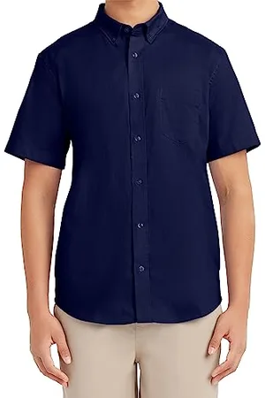 Nautica Herren Uniform Short Sleeve Performance Oxford Shirt Hemd mit Button-Down-Kragen, , Mittel