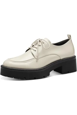 Tamaris Damen Schnürschuhe Vegan; IVORY/beige; 40 EU