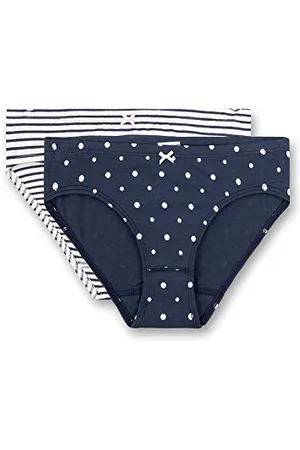 Sanetta Mädchen Rioslip im Doppelpack blau Slip, , 140
