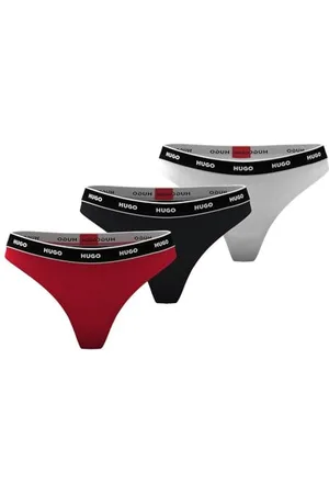 HUGO BOSS Damen Triplet Thong Stripe, , M EU