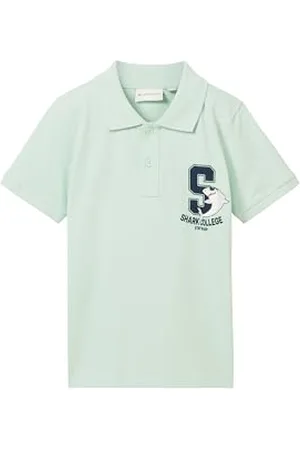 TOM TAILOR Jungen Kinder Pique Polo-Shirt mit Print, , 92/98