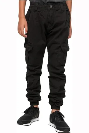 Urban classics Jungen UCK1268-Boys Cargo Jogging Pants Trainingshose, Black, 146/152
