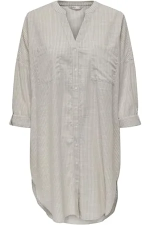 ONLY Damen Onlapeldoorn Stripe V-Neck L/S Shirt WVN, , XS-S