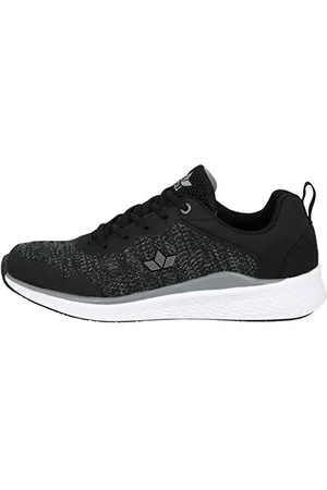LICO Justice Unisex Sneaker, Schwarz/ Grau, 44 EU