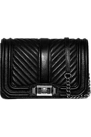 Rebecca Minkoff Damen Chevron Quilted Small Love Crossbody Umhängetasche