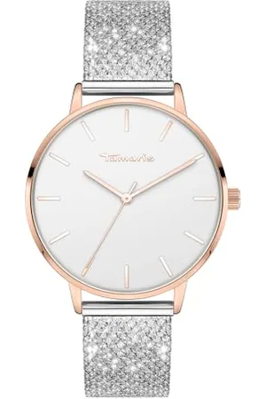Tamaris Damen Analog Quarz Uhr mit Edelstahl Armband TT-0151-MQ