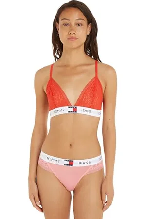 Tommy Hilfiger Damen Triangel BH Unlined Stretch, (Hot Heat), 3XL