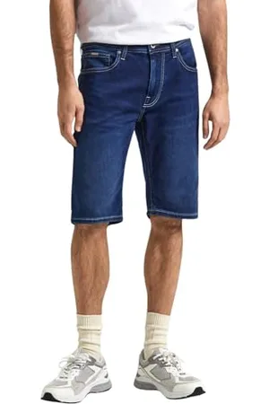 Pepe Jeans Herren Slim Gymdigo Short, Blau (Denim-DP4), 34W