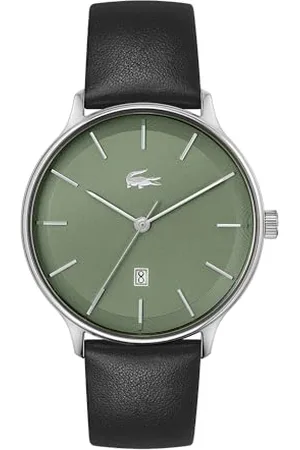 Lacoste Analog Quarzuhr für Herren Kollektion Club mit Grünes Lederarmband - 2011225