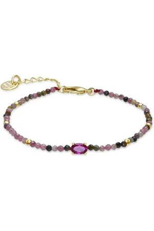 Luxenter Armband aus Turmalin, mehrfarbig, 18 Karat Gelbgold - Baim, Einheitsgröße, Messing, Turmalin