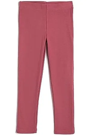Koton Girls Basic Leggings Ribbed Elastic Waistband Cotton Blend