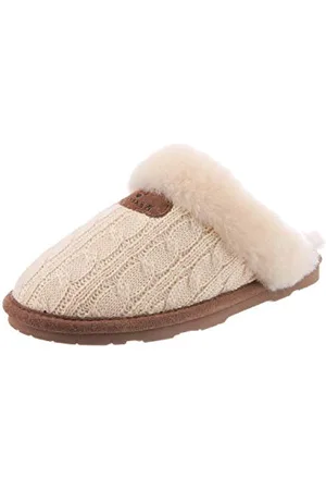Bearpaw Damen Effie Pantoffeln, Weiß (Linen 379)