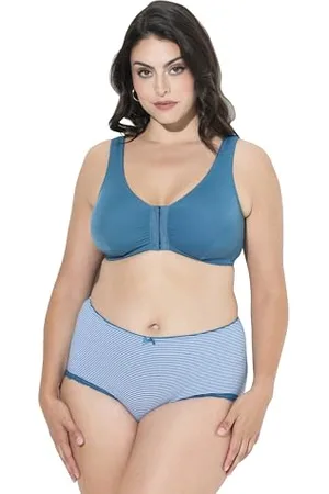 Ulla Popken Damen große Größen Übergrößen Plus Size Bustier, Vorderverschluss, C/D Cup, E/F Cup
