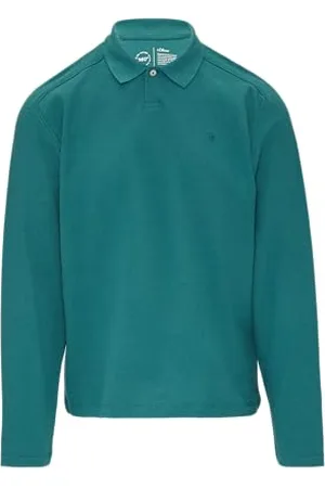 QS by s.Oliver Poloshirt aus Baumwolle mit Waffelstruktur Petrol M