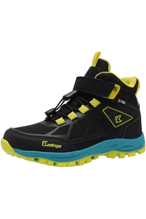 KASTINGER Herren FSK-KARLSPITZ MID EV KTX Wanderschuh, Jet Black/neon Yellow, 40 EU