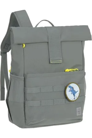 LÄSSIG Kinderrucksack mit Brustgurt Freizeitrucksack wasserabweisend, 12 Liter/Medium Rolltop Backpack green