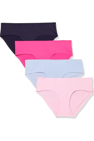 Amazon Damen Hipster-Unterwäsche nahtlos verklebt elastisch, 4er-Pack, , 42