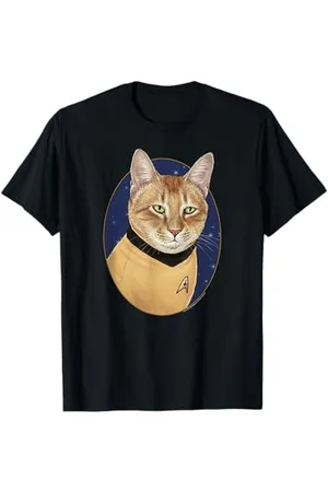 Star Trek Original Series Cat Captain Kirk Graphic T-Shirt T-Shirt
