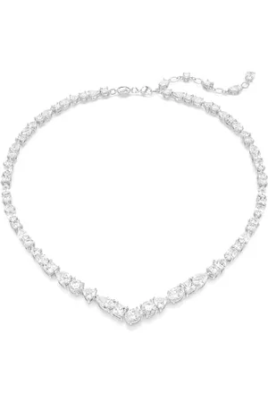 Swarovski Mesmera Halskette, Rhodinierte Damenhalskette mit Strahlenden Kristallen