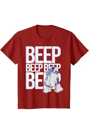 STAR WARS Kinder Galaxy Of Adventures R2-D2 Beep Quote T-Shirt G1 T-Shirt
