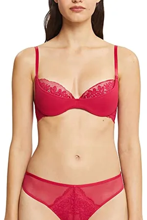 ESPRIT Bodywear Damen Seasonal LACE RCS Half Padded Bra Gepolsterter BH, , 75 B