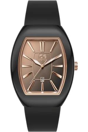Ice-Watch Ice boliday Dome Black Sunset RG - Schwarze Damenuhr mit Silikonarmband - 024032 (Small)