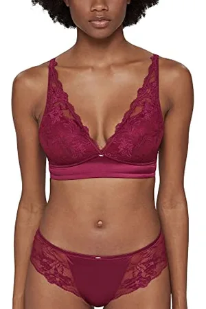 ESPRIT Damen Satijn Lace Wireless Padded Gepolsterter BH, , S EU