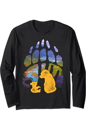 Disney Brother Bär Kenai Koda Paw Silhouette Langarmshirt