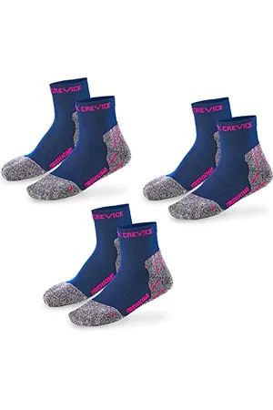 Black Crevice Trekkingsocken kurz, 3 Paar, navy/fuxia, 39-42