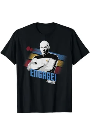 Star Trek The Next Generation Captain Picard Engage Graphic T-Shirt T-Shirt