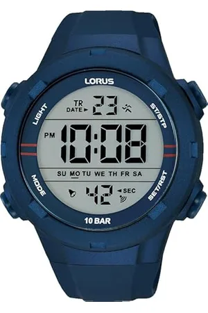 Lorus Herren Digital Quarz Uhr mit Silikon Armband R2303QX9
