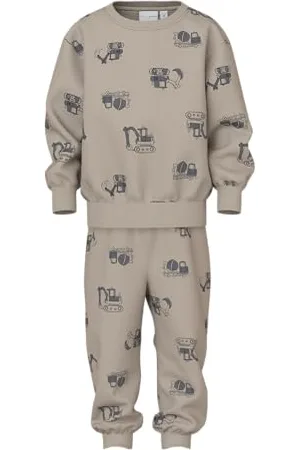 NAME IT Jungen Nmmvildar Ls Nreg Sweat Set Unb, , 92 cm