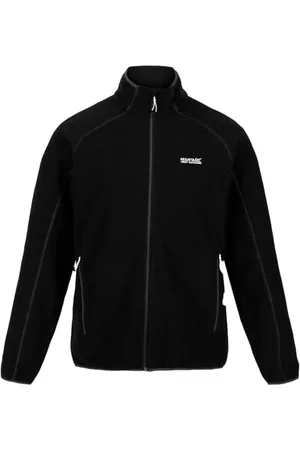 Regatta Herren Jacke Outdoorjacke Fleecejacke Hadfield, Farbe:Schwarz, Artikel: , Größe:M