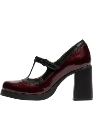 Fly London Damen Seif141fly Uniform-Schuh, Burgunderrot/Schwarz, 35 EU