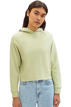 TOM TAILOR Damen 1038374 Basic Hoodie, 32256-dusty pear Green, XL