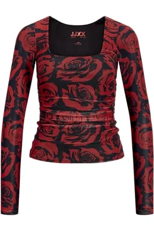 JJXX Damen JXROSA SAGA MESH LS REV WVN Top, , 38