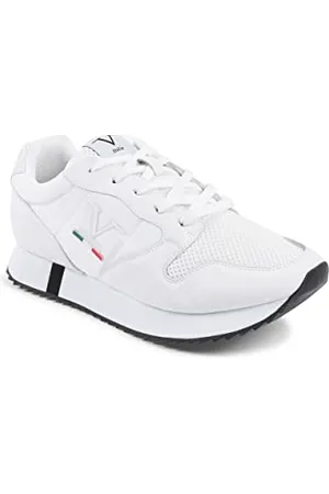 19V69 Italia Damen Womens Sneaker SNK 003 W White Oxford-Schuh, , 36 EU