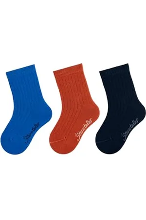 Sterntaler Unisex Socken 3er Pack Rippe, , 26 EU