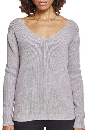 Urban classics Damen TB2356-Ladies Back Lace Up Sweater Sweatshirt, , X-Small