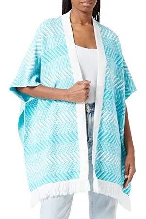 IZIA Damen Strickponcho, , XL/XXL