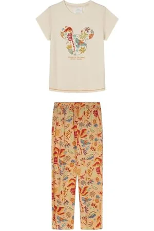 Women secret Damen Pijama 100% Algodón Estampado Tropical Pyjamaset, , M