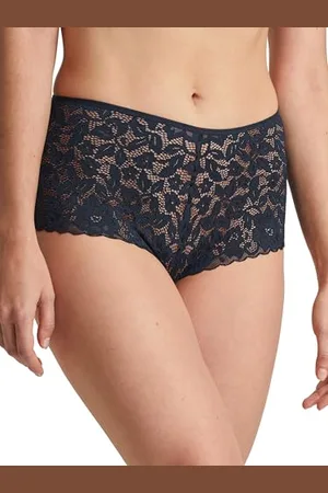 Calida Natural Comfort Lace Panty Damen, Regular Cut, mit elastischer Spitze