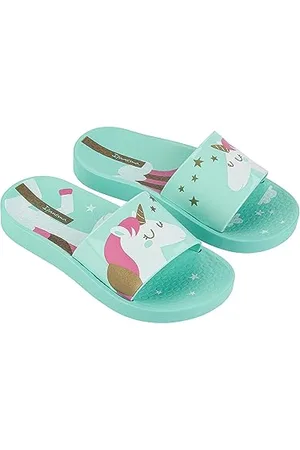 Ipanema URBAN V Slide Kids Schiebe-Sandalen, Green/Green/White, 32 EU