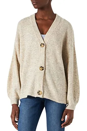 Cream Strickjacke CRMerle Damen Strickjacke Strick Cardigan Lange Elegant Strickjacken mit Knöpfen Pullover für Herbst Winter Frühling M